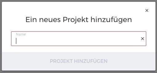 Hetzner UI: Neues Projekt erstellen